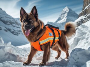 Heroic_Malinois_Alpine_Rescue Max the avalanche survivor sniffer
